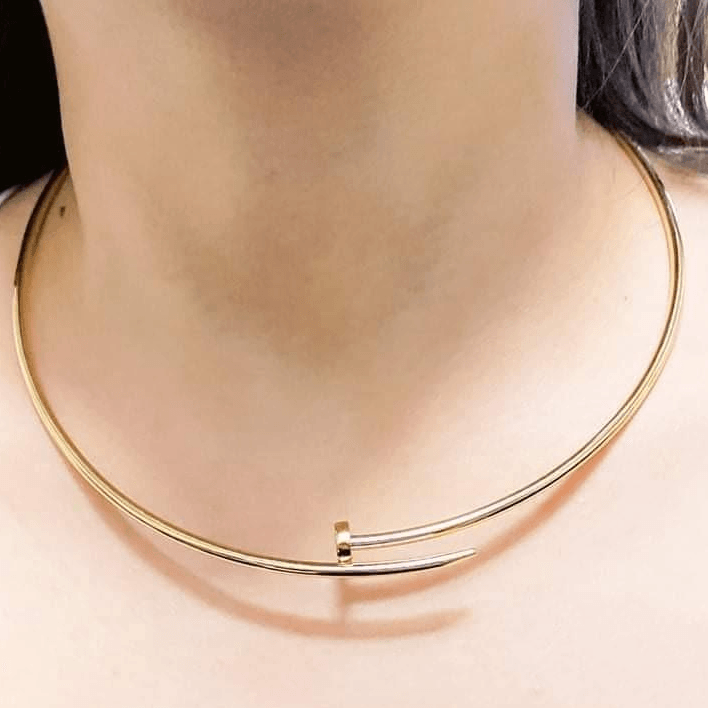 Real Gold Nail Necklace (40 C.M) GZJCT0096- KL N1464