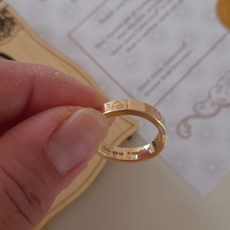 Real Gold GZCR Plain Ring 4 MM 0211/6 (SIZE 11) R2440