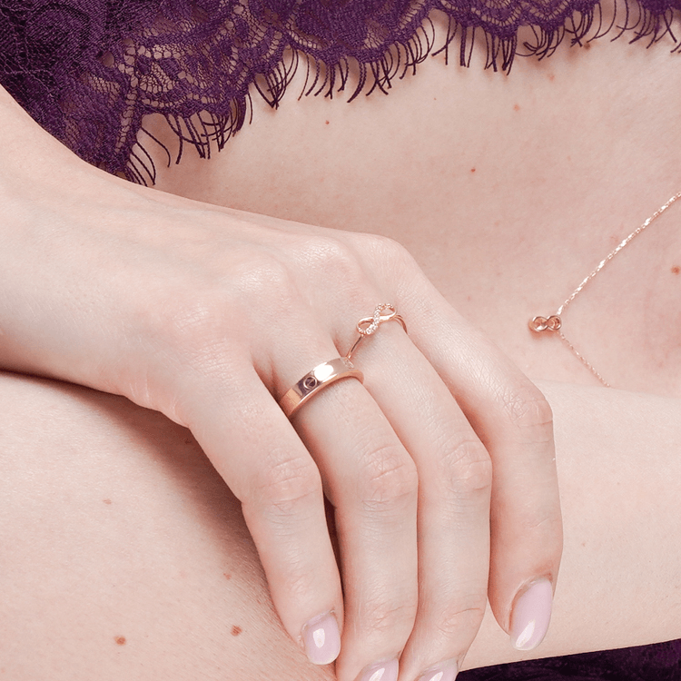 Real Gold GZCR Plain Ring 4 MM 0211/6 (SIZE 13) R2684