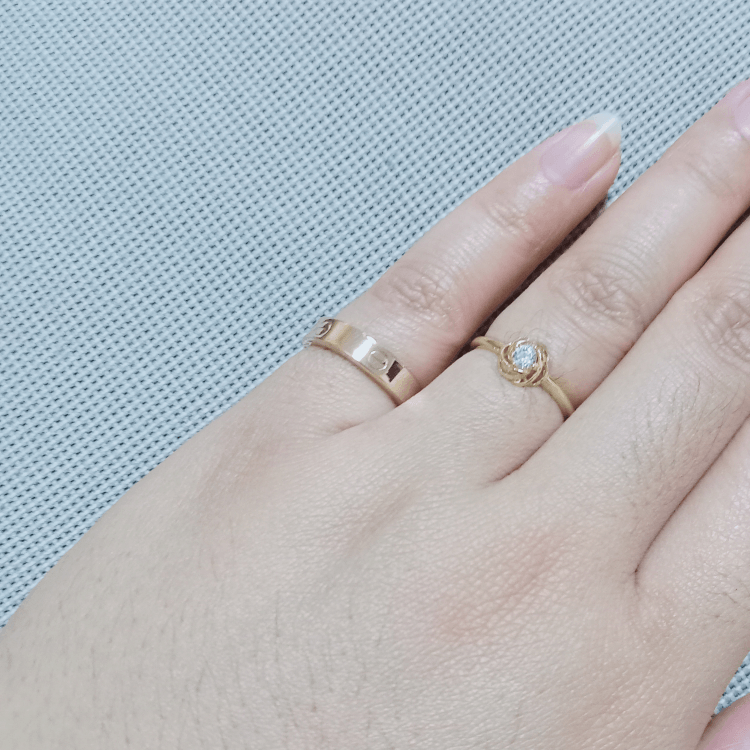 Real Gold Plain Ring 4 MM (Size 10) - Model GZJCT0211/6 R2605