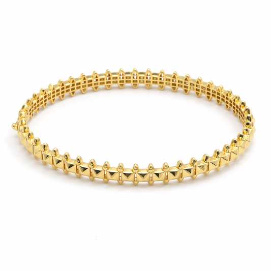 Real Gold GZCR Clash Bangle 1212 - (SIZE 22 - 23) BA1513
