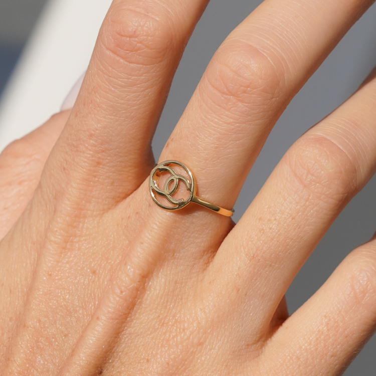 Real Gold GZCH Plain Round Ring 0074-7YZ (SIZE 5.5) R2238
