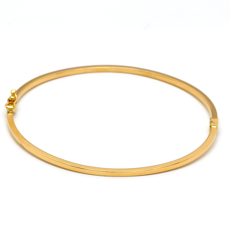Real Gold Plain Bangle 58 MM 0477 (SIZE 17) BA1429