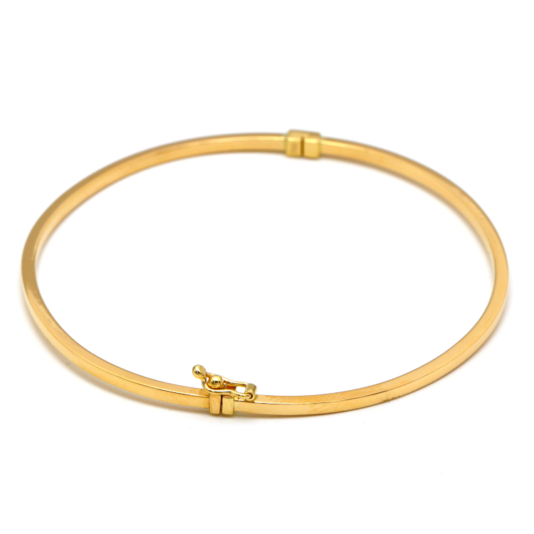 Real Gold Plain Bangle 58 MM 0477 (SIZE 17) BA1429
