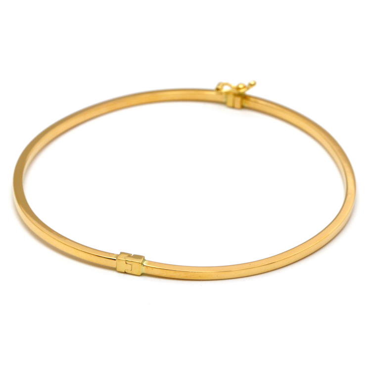 Real Gold Plain Bangle 58 MM 0477 (SIZE 17) BA1429