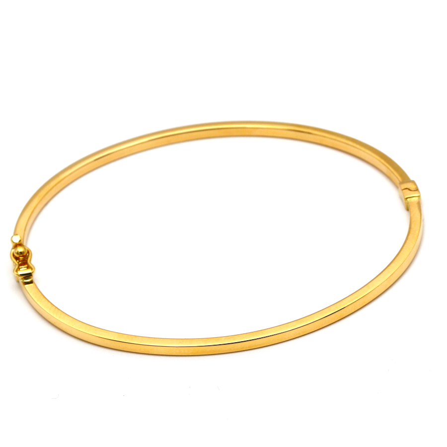 Real Gold Plain Bangle 58 MM 0477 (SIZE 17) BA1429