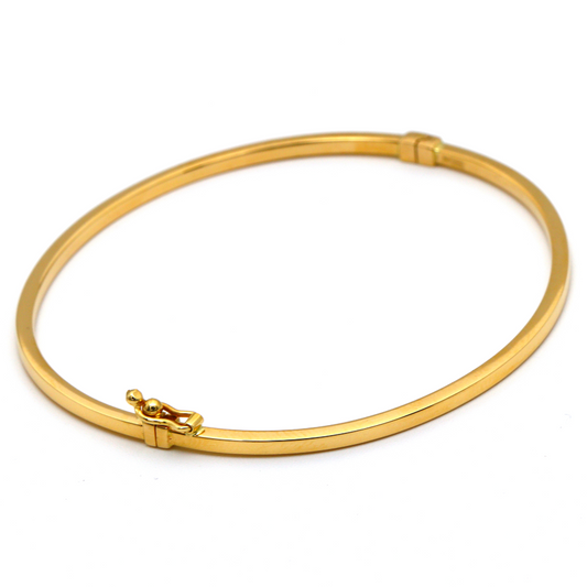 Real Gold Plain Bangle 58 MM 0477 (SIZE 17) BA1429