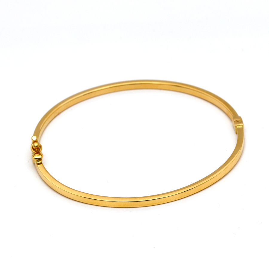 Real Gold Plain Bangle 65 MM 0477 (SIZE 20) BA1189