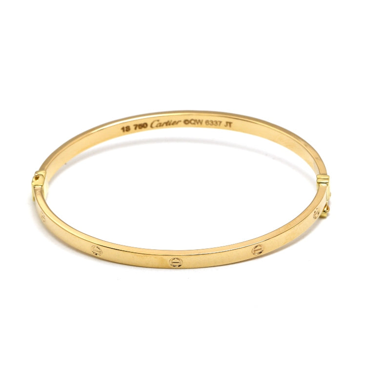 Real Gold Debossed Screw Stamp Bangle GZJCT BLZ0016 (Size 19) BA1634