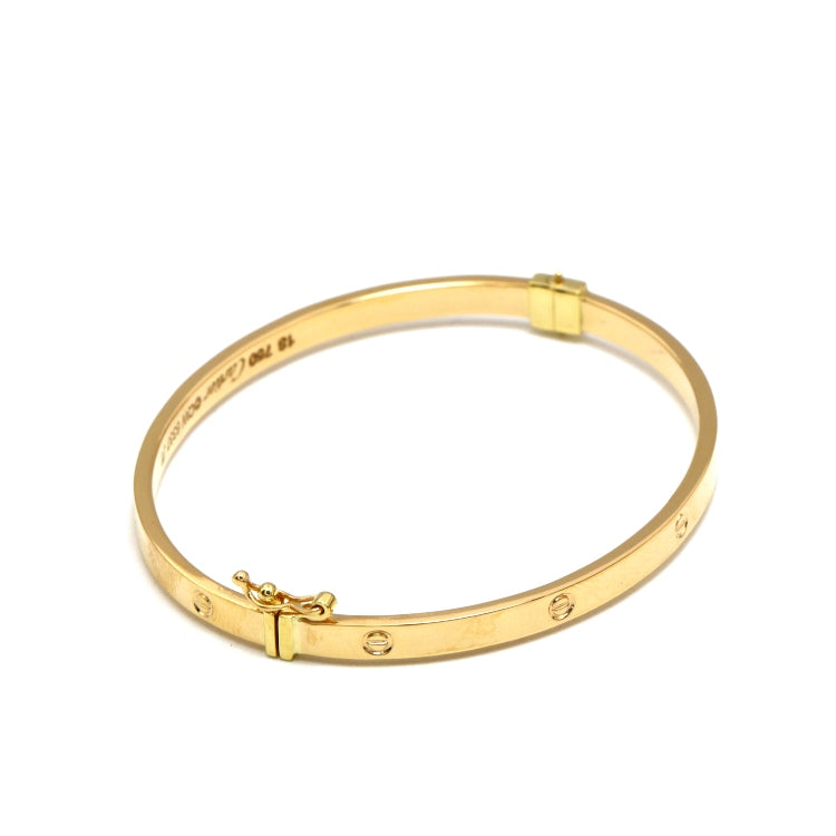 Real Gold Debossed Screw Stamp Bangle GZJCT BLZ0016 (Size 17) BA1636