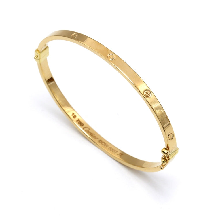 Real Gold Debossed Screw Stamp Bangle GZJCT BLZ0016 (Size 17) BA1636