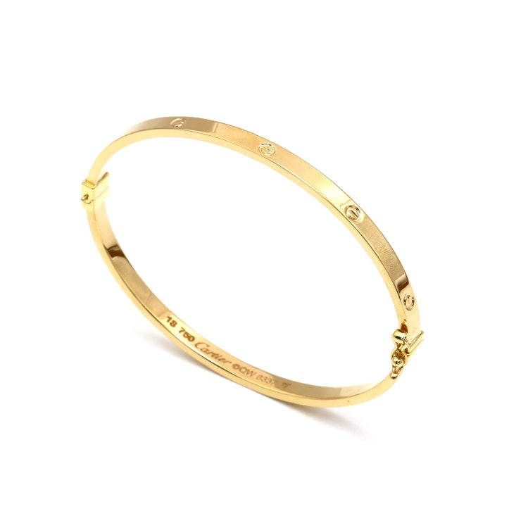Real Gold Debossed Screw Stamp Bangle GZJCT BLZ0016 (Size 17) BA1636