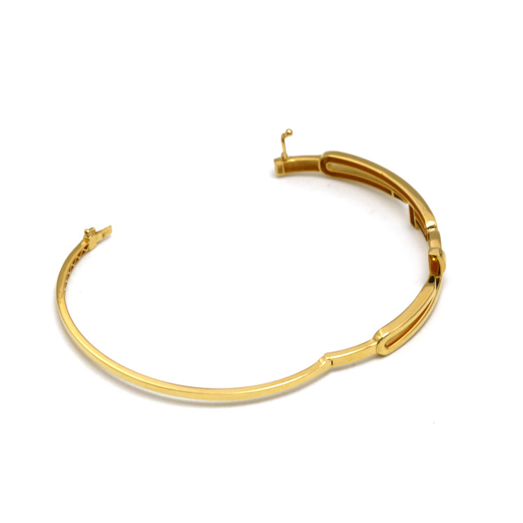Real Gold Dual Nail Bangle GZJCT BNG1330 (Size 18) BA1645