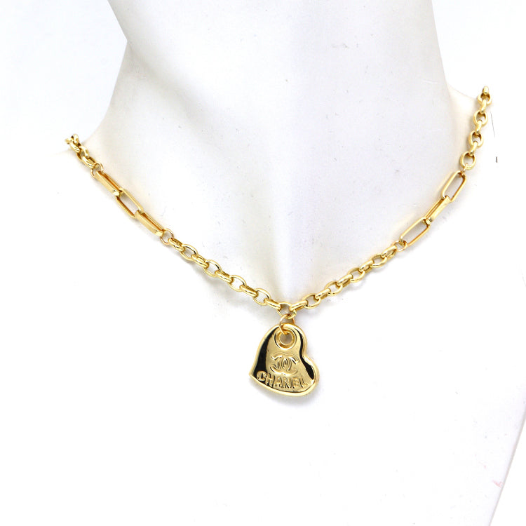 Real Gold GZCH Heart Necklace LVA1640 (45 CM) N1503