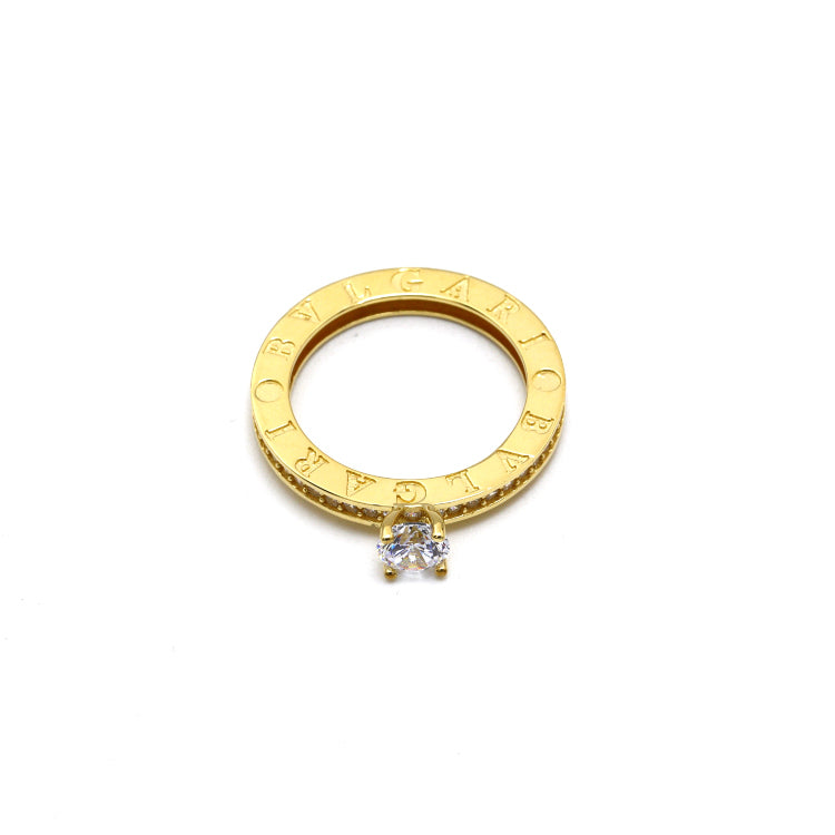 Real Gold GZBV Stone Ring (Size 6) - Model 0292 R2664