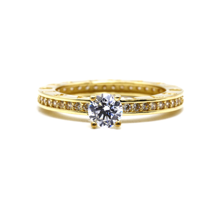 Real Gold GZBV Stone Ring (Size 6) - Model 0292 R2664