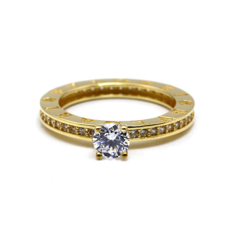 Real Gold GZBV Stone Ring (Size 6) - Model 0292 R2664