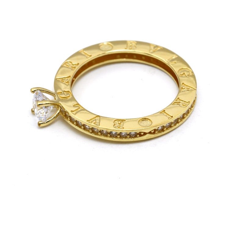 Real Gold GZBV Stone Ring (Size 6) - Model 0292 R2664