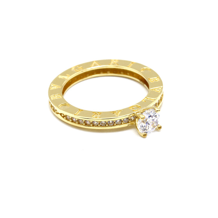 Real Gold GZBV Stone Ring (Size 6) - Model 0292 R2664