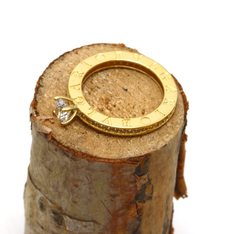 Real Gold GZBV Stone Ring (Size 7.5) - Model 0292 R2666