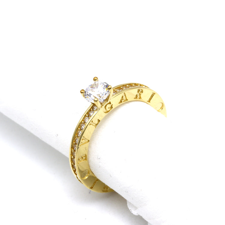 Real Gold GZBV Stone Ring (Size 6) - Model 0292 R2664