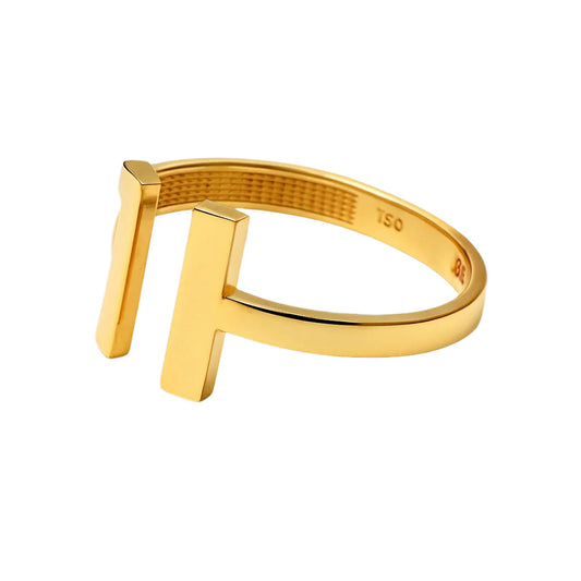 Real Gold GZTF Plain Round Ring 0298-2YZ (SIZE 9) R2800