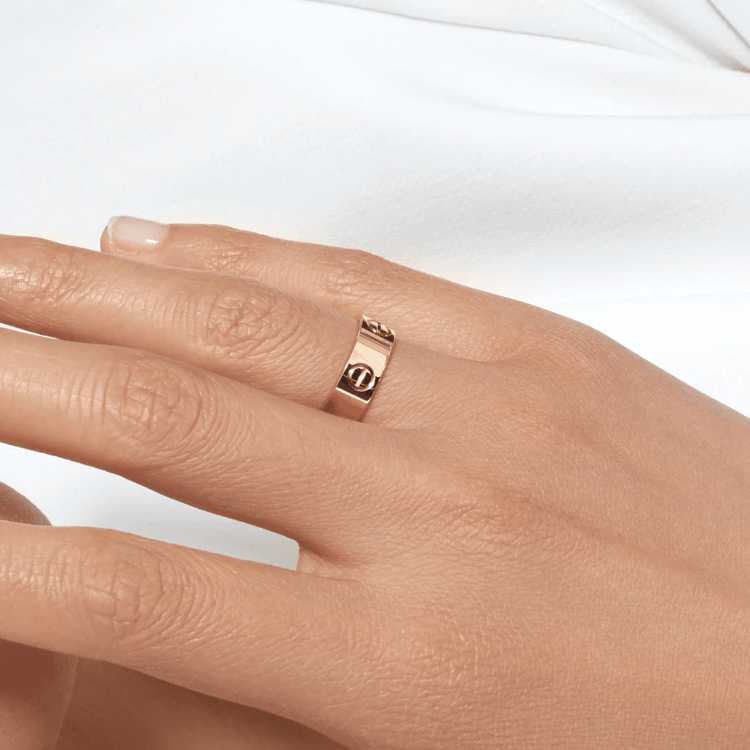 Real Gold Solid Plain Ring 4 MM (Size 5) - Model GZJCT0211 R2610