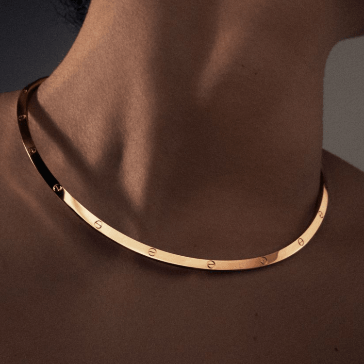 Real Gold GZJCT LOVE Necklace TS 0098-KL41 (45 CM) N1501