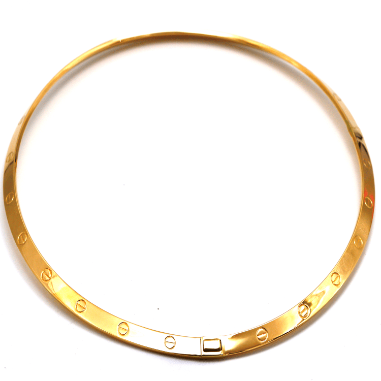 Real Gold GZJCT LOVE Necklace (46 CM) 0097-KL N1481