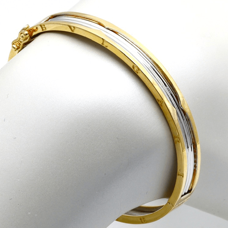 Real Gold GZBV 2 Color Bangle BLZ 0223 (SIZE 15) BA1662