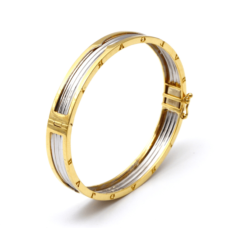 Real Gold GZBV 2 Color Bangle BLZ 0223 (SIZE 13) BA1660