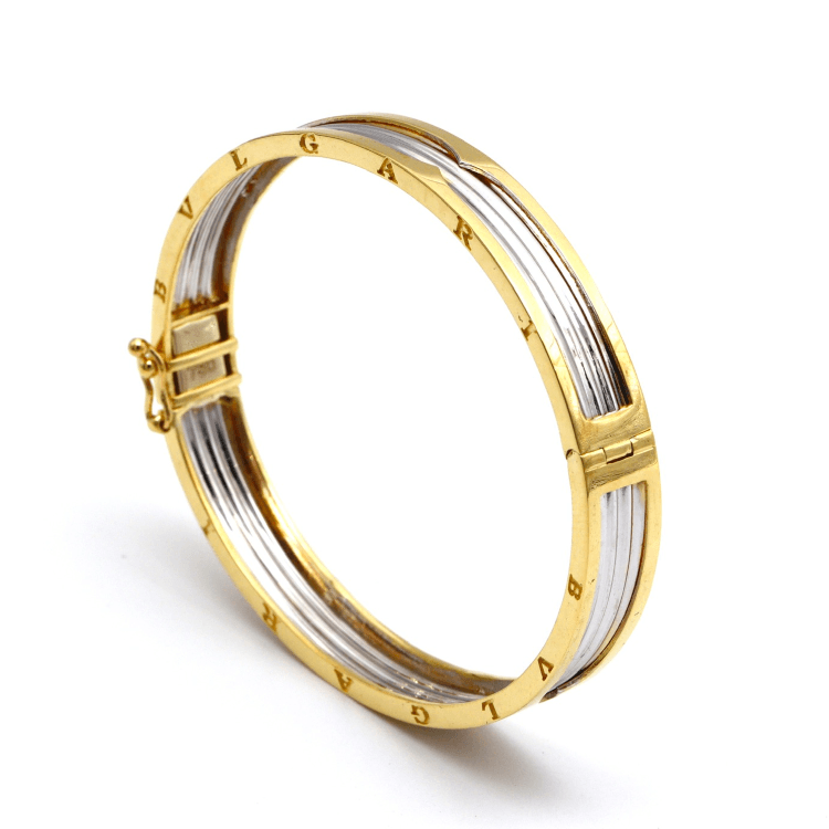 Real Gold GZBV 2 Color Bangle BLZ 0223 (SIZE 13) BA1660