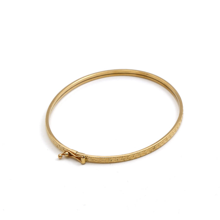 Real Gold Maze Hoop Light Bangle (SIZE 21) Model 1017-1 BA1657
