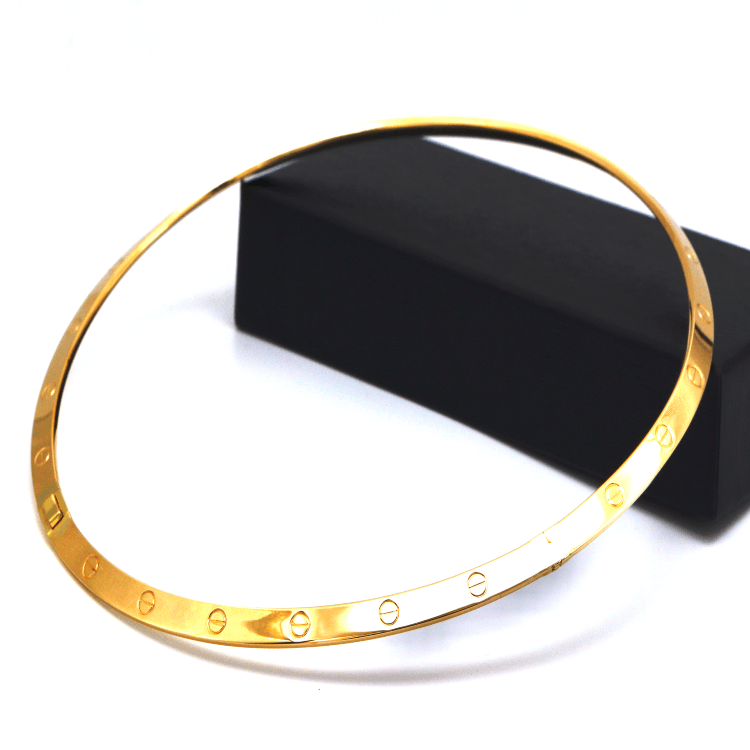 Real Gold GZJCT LOVE Necklace (46 CM) 0097-KL N1481