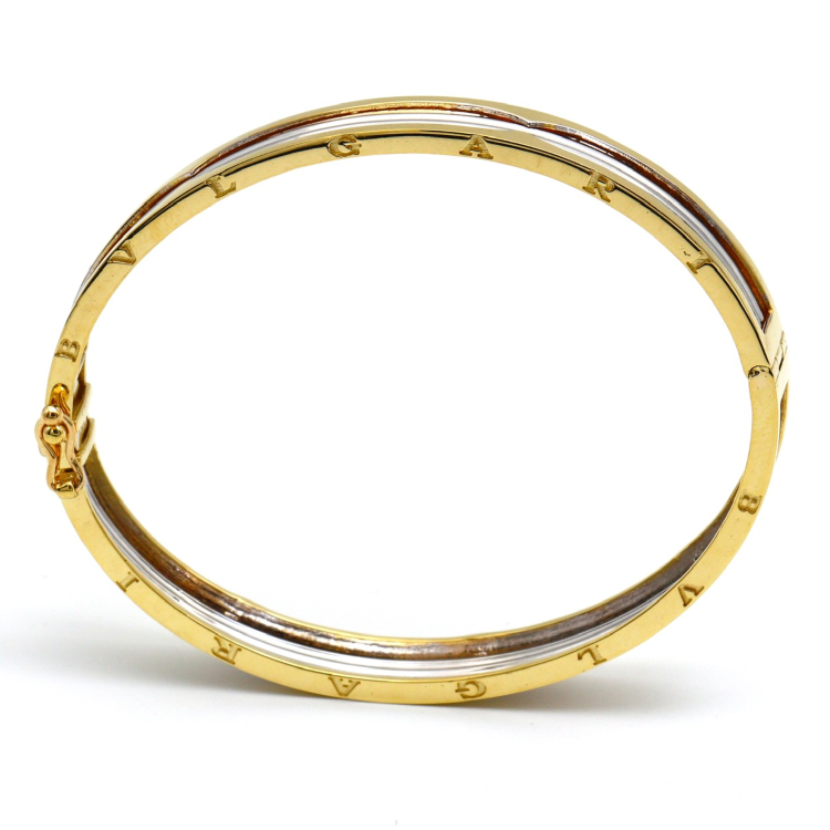 Real Gold GZBV 2 Color Bangle BLZ 0223 (SIZE 18) A BA1356