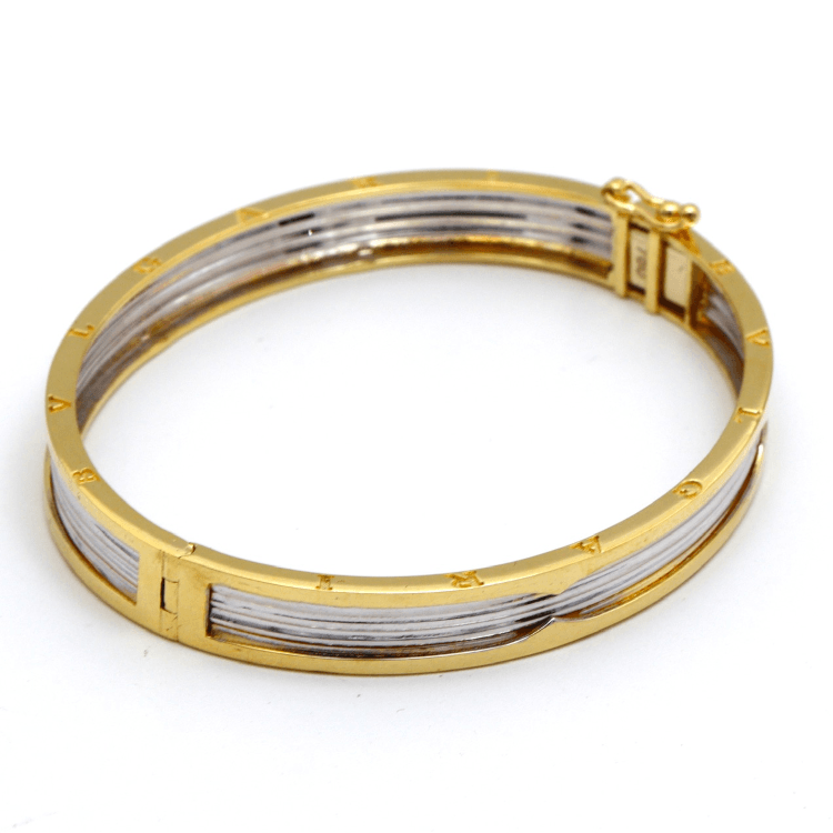 Real Gold GZBV 2 Color Bangle BLZ 0223 (SIZE 15) BA1662