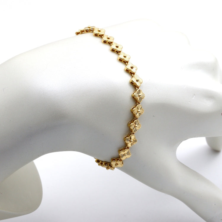 Real Gold Lined Clover GZJVN Bracelet (18 C.M) - Model TCB0223 BR1770