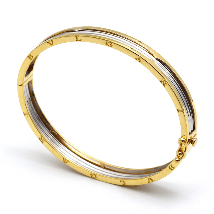 Real Gold GZBV 2 Color Bangle BLZ 0223 (SIZE 13) BA1660