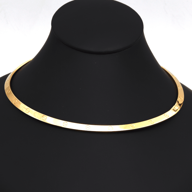 Real Gold GZJCT LOVE Necklace (46 CM) 0097-KL N1481