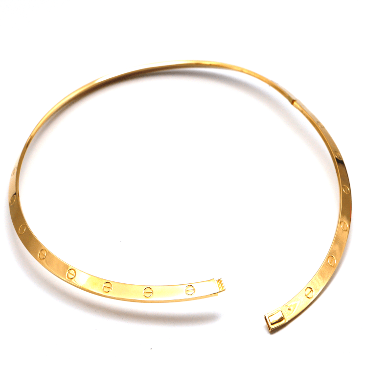 Real Gold GZJCT LOVE Necklace (46 CM) 0097-KL N1481