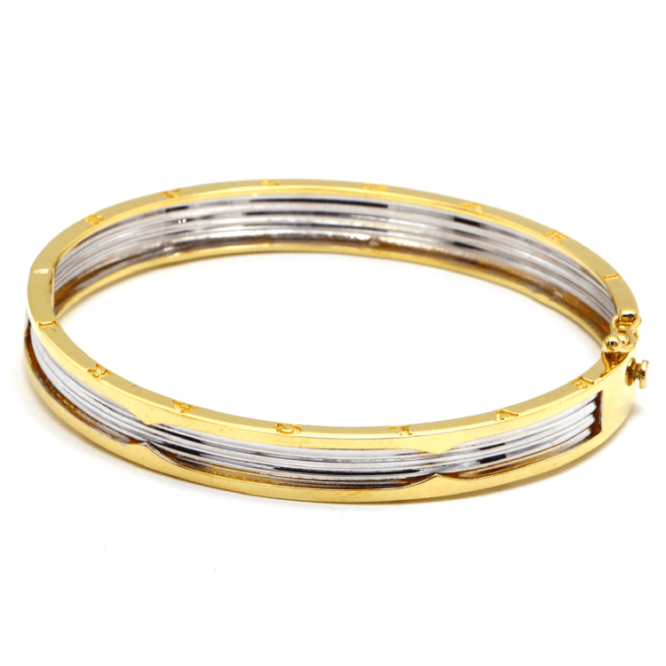 Real Gold GZBV 2 Color Bangle BLZ 0223 (SIZE 13) BA1660