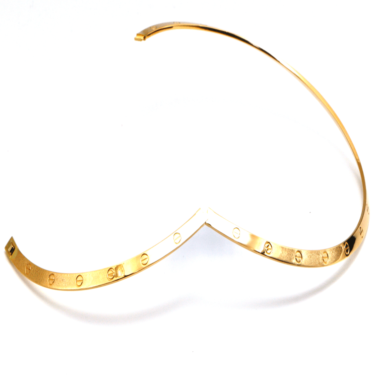 Real Gold GZJCT LOVE Necklace (46 CM) 0097-KL N1481
