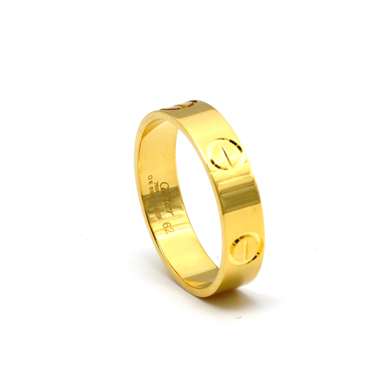 Real Gold GZCR Solid 5 M.M Ring 0211/4 (SIZE 7) R2155
