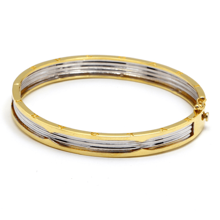 Real Gold GZBV 2 Color Bangle BLZ 0223 (SIZE 15) BA1662