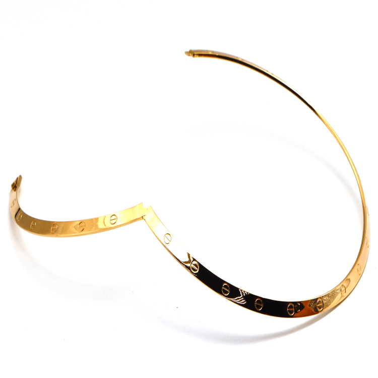 Real Gold GZJCT LOVE Necklace (46 CM) 0097-KL N1481