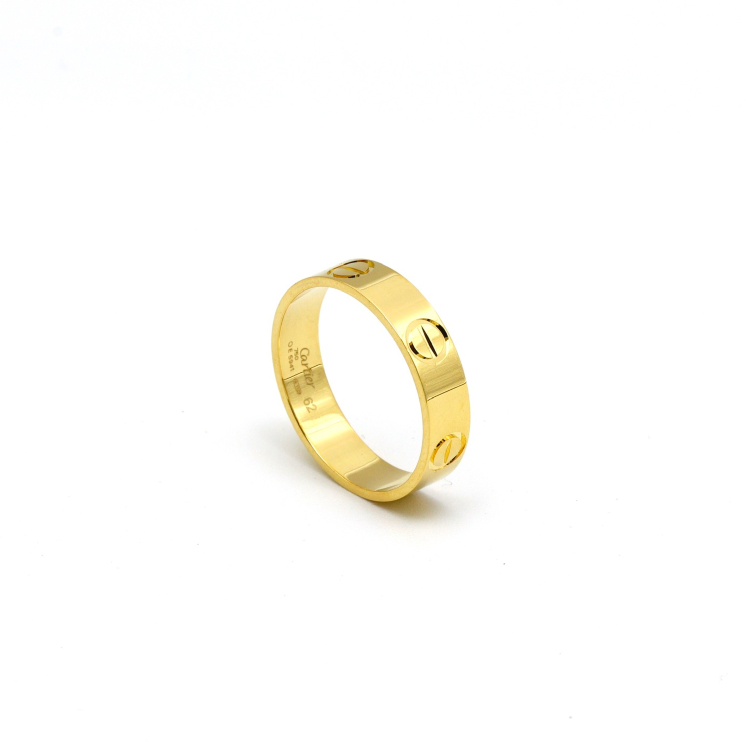 Real Gold GZCR Solid 5 M.M Ring 0211/4 (SIZE 7) R2155