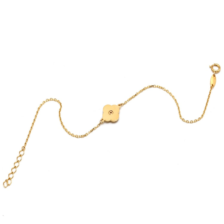 Real Gold GZVC Pearl White Stone Adjustable Bracelet - Model 1657 BR1679