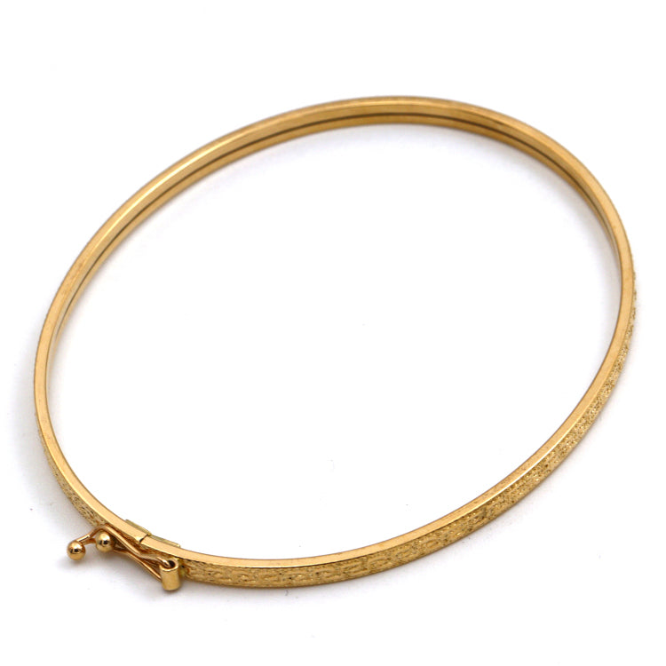 Real Gold Maze Hoop Light Bangle (SIZE 21) Model 1017-1 BA1657