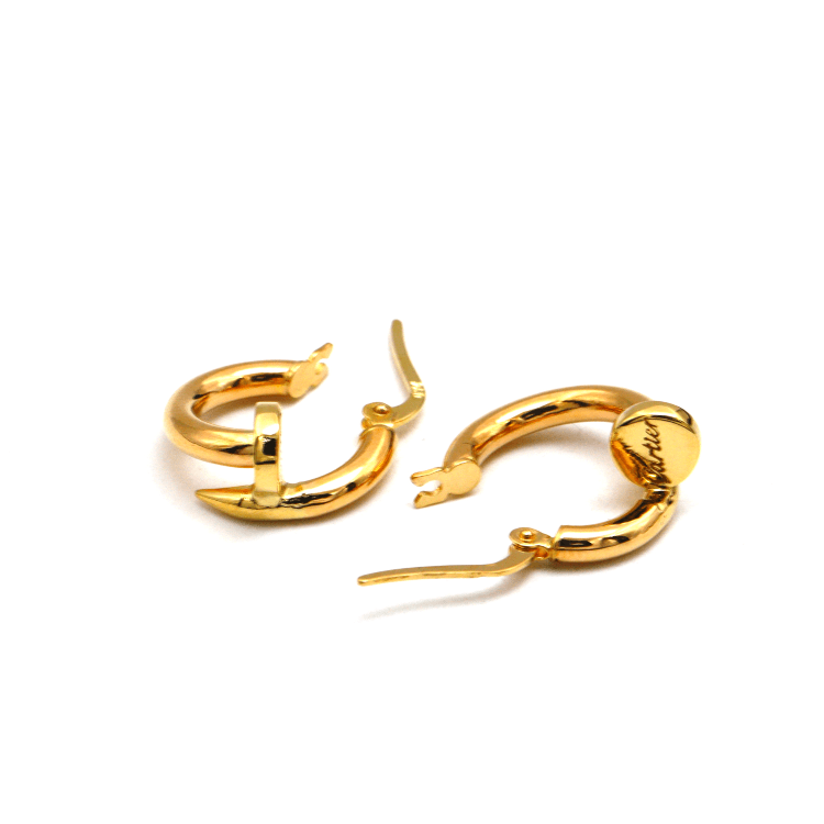 Real Gold Nail Earring Set - Style GZJCT0551-I, Design E1836