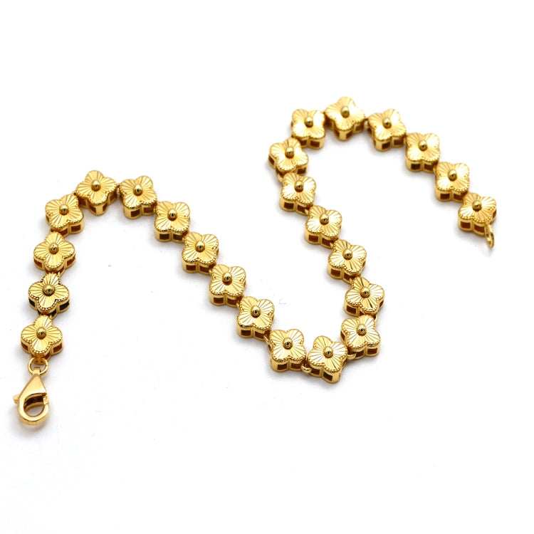 Real Gold Lined Clover GZJVN Bracelet (19 C.M) - Model TCB0223 BR1769